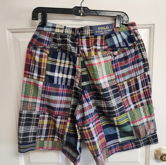 POLO Ralph Lauren Classic Fit 9" Shorts Men's Size 32W Checkered Plaid NWT - Picture 3 of 10